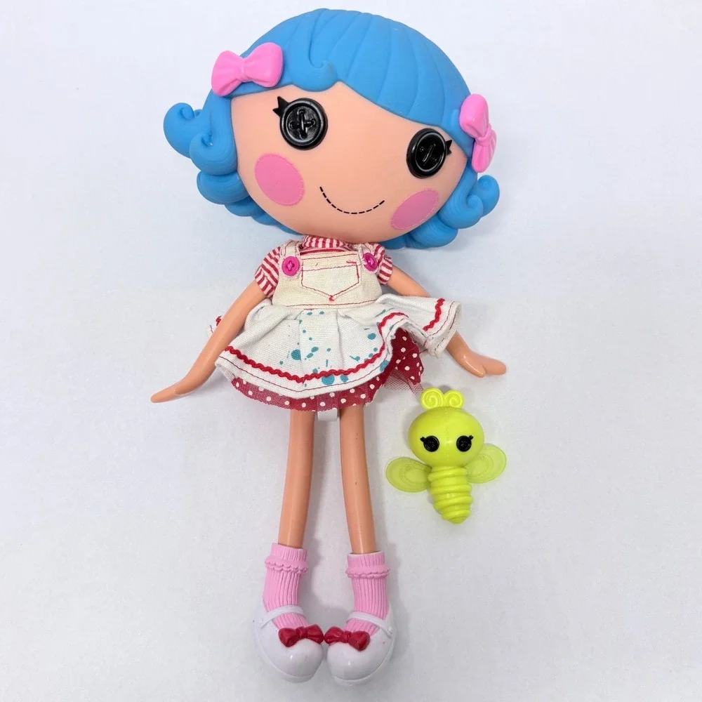 MGA Lalaloopsy Spot Splatter Splash 12 inch Doll Blue Hair with Pet Butterfly